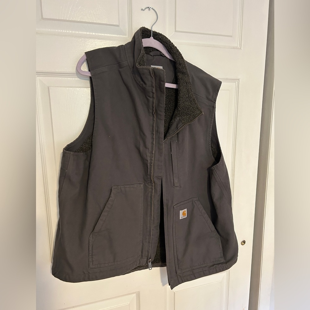 Carhartt Gray Fleece Vest XL